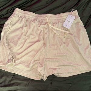 BuffBunny Stardust Beige Athletic Pump Shorts